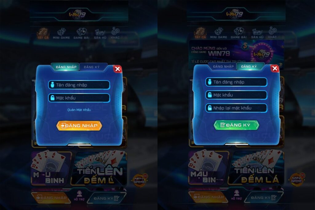 Tạo tài khoản để chơi game đánh bài trên Win79 Club